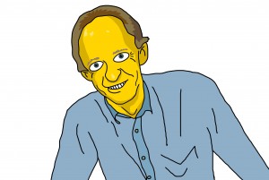 David as Simpsons character