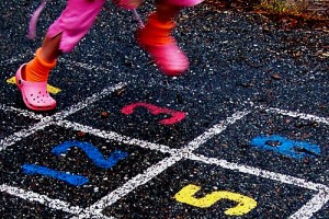 child hopscotch